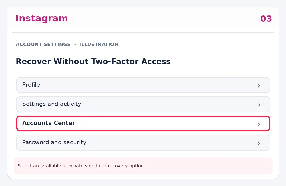 Illustrative Instagram interface for desktop, step 3; actual interface may differ