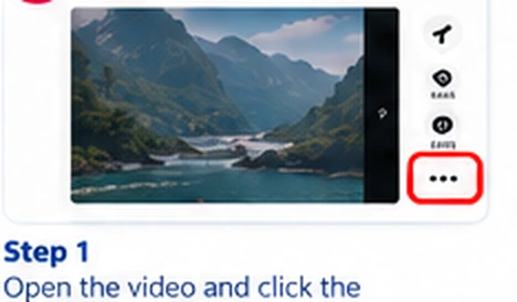 Illustrative TikTok interface for desktop, step 1; actual interface may differ