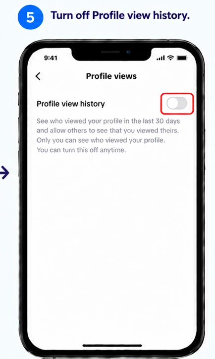 Illustrative TikTok interface for mobile, step 5; actual interface may differ